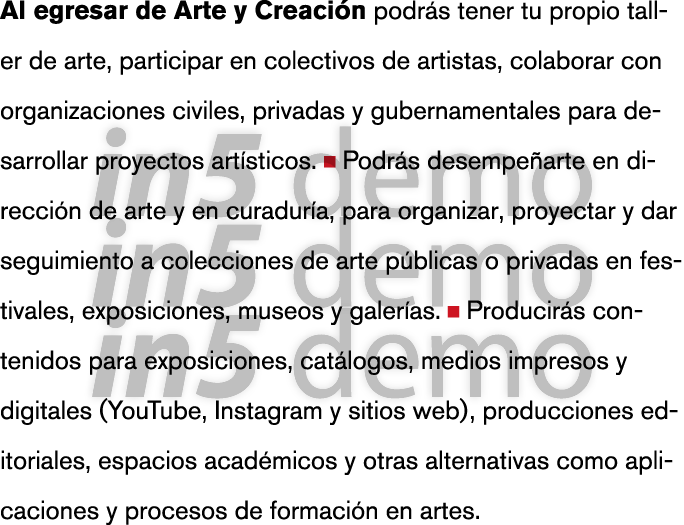 Al egresar de Arte y Creaci n podr s tener tu propio taller de arte, participar en colectivos de artistas, colaborar    