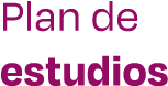 Plan de estudios