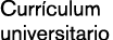Curr culum universitario